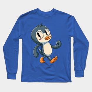 Cheerful Penguin Christmas Long Sleeve T-Shirt